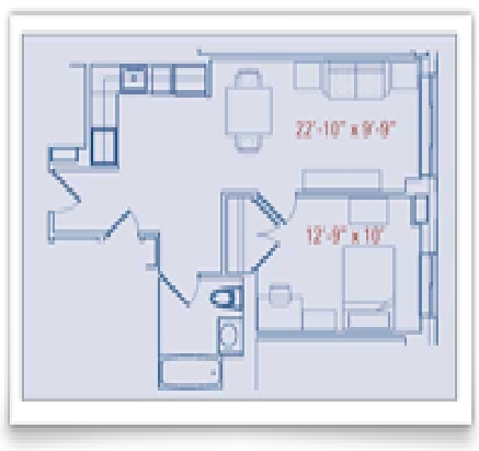 1BR/1BA - The Graduate Center Apartments