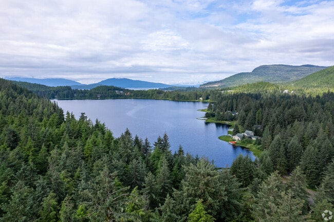 Auke Bay flows into Auke Lake, a 160-acre watershed near the harbor with outdoor activities.