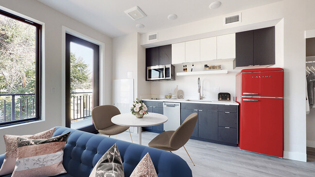 Studio/1BA, 369sf - The Roost Apartments