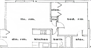 1BR/1BA - Southwood Apartments