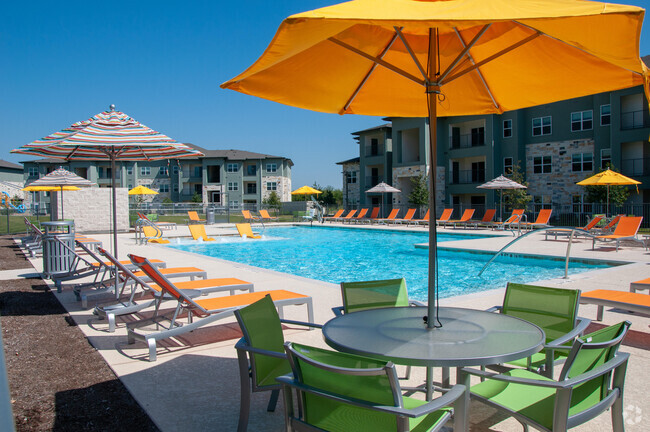 Resort Style Pool & In-Water Lounge Chairs - Mission Trail at El Camino Real