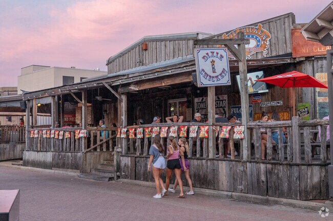 Northgate is home to the famous Dixie Chicken, a local landmark since 1974.