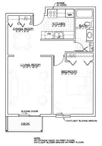 Typical 1 BR - Caledonia Estates