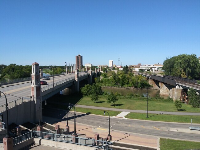 View over Red River toward Fargo - 11 4th St S