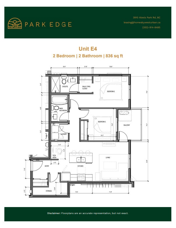 Plan d'étage - Park Edge