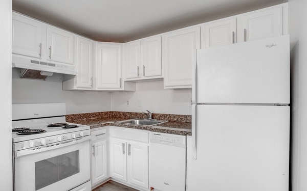 Kitchen-Renovated (2BR,1BA 825 SF) - New Orleans Park Apartments