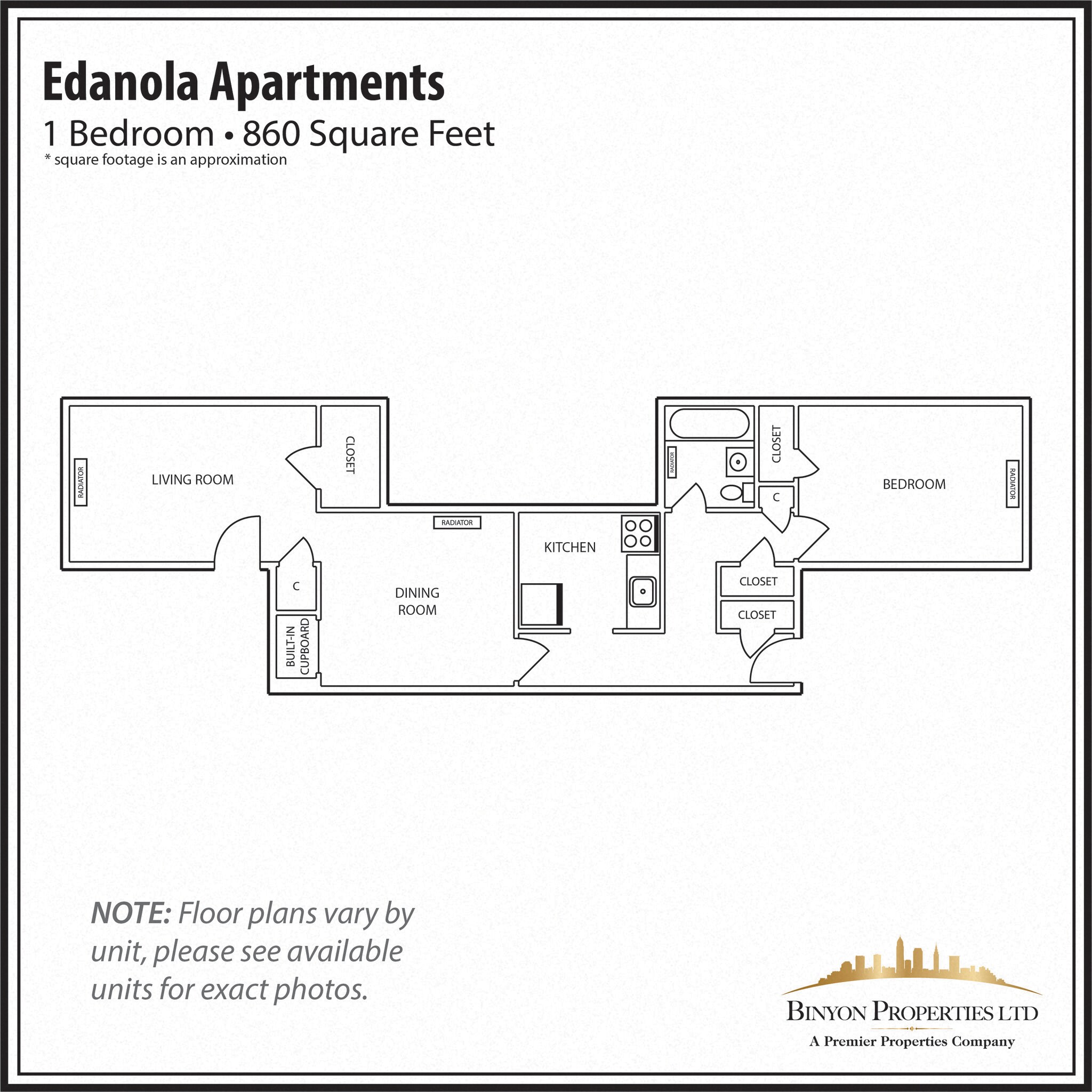 Edanola Apartments – 1 Bedroom