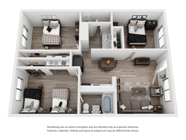 Apartment Layout - 2004 Oxford Ave