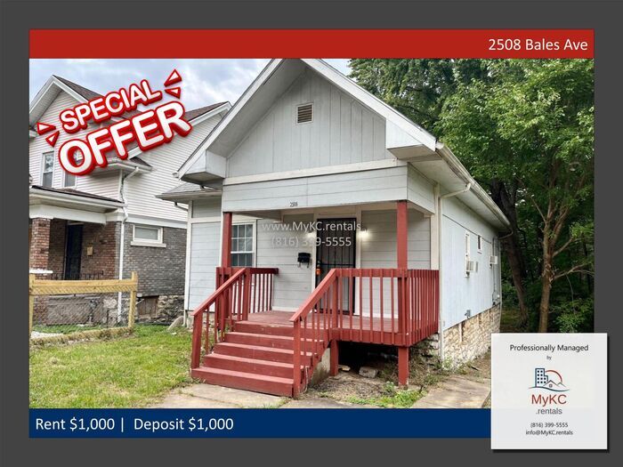 2508 Bales Ave, Kansas City, MO 64127 House Rental in Kansas City, MO