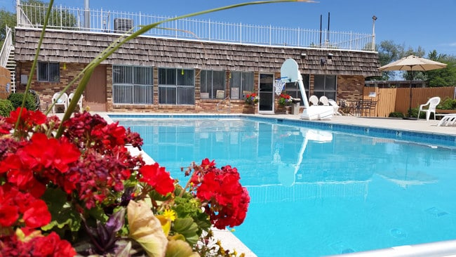 Pool area - Donna Manor Apartments