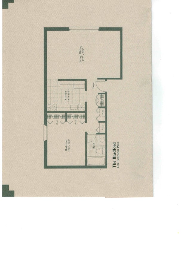 1BR, 1BA 720 SF - Pines Lapeer West Apartments