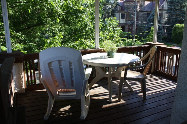 Enjoy this covered porch from a second floor vantage point - 334 Thrall St