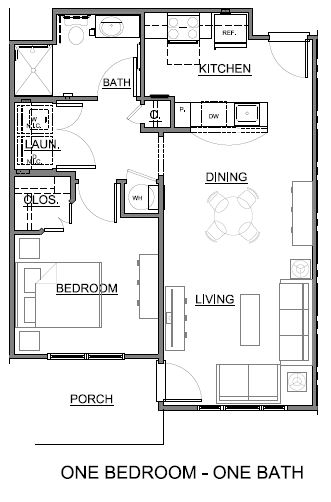 Plano de planta - Reynoldstown Senior Residences