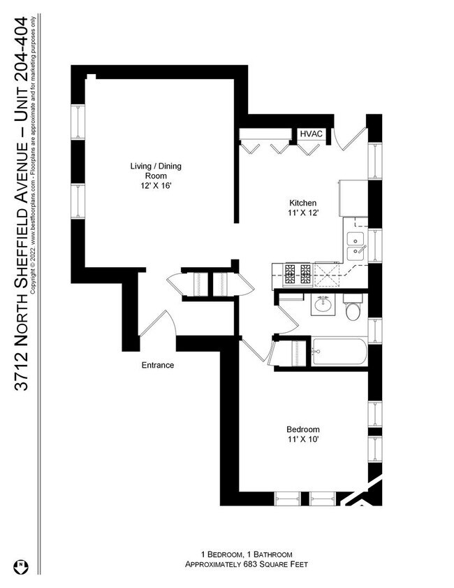 Foto del edificio - 3700 N Sheffield Ave