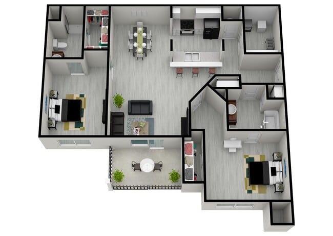 Plano de planta 2B - Arbours at Covington