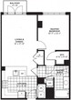 1 Bed 1 Bath (714sqf)