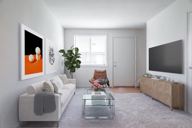 Living Room with Carpet - Middle Branch Manor