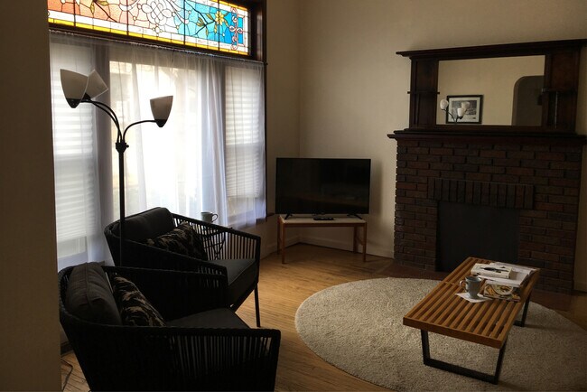 Living room fireplace - 2428 S Harrison St