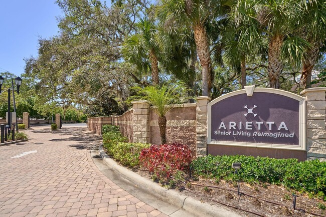 Exterior Building Sign - Arietta 55+ Senior Living