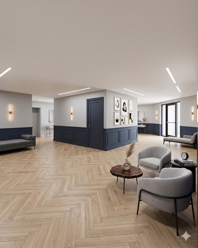 Rendering of Ground Floor Lobby Refresh - Phillips Park Apartments