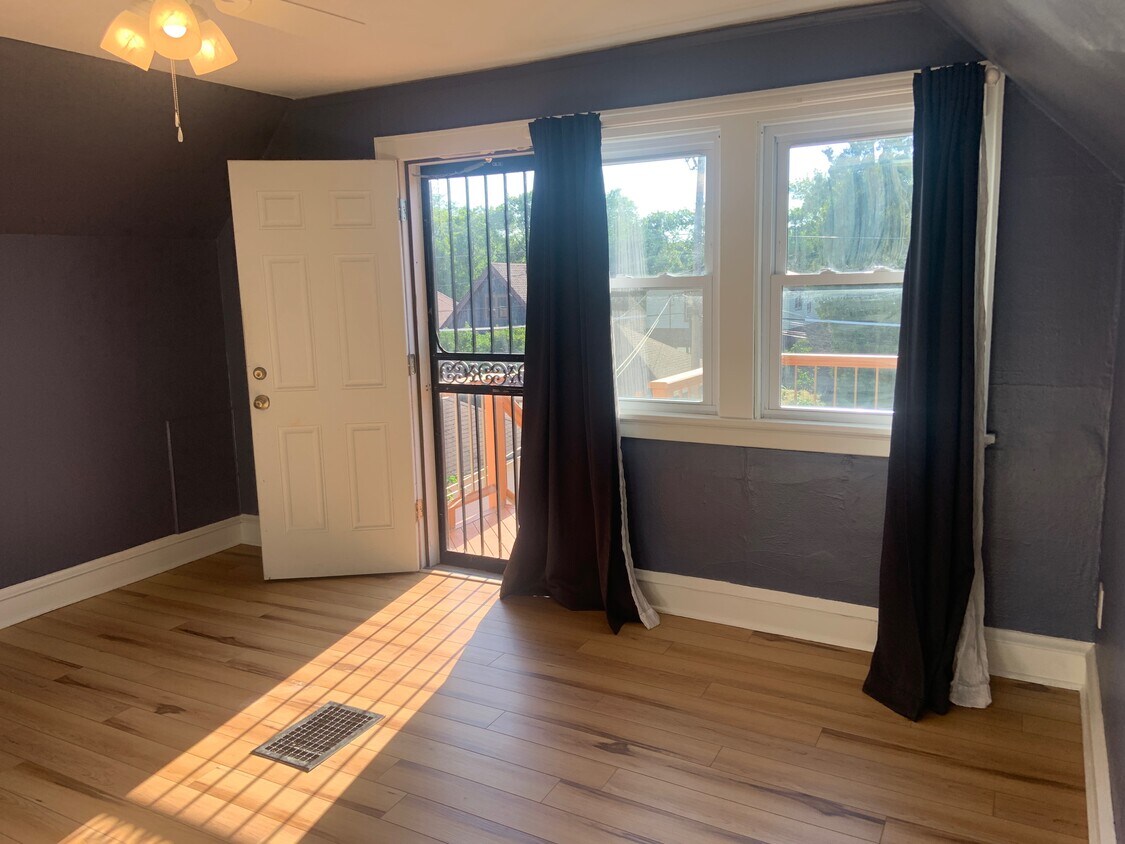 Bedroom: second exterior door to walk out deck - 2445 N 63rd St