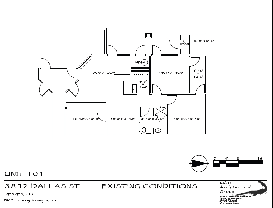 Floor Plan-Unit 101 - Hampden Town Center