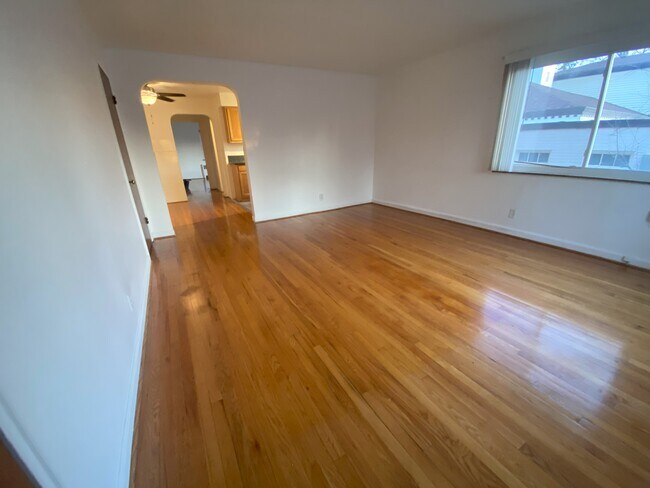 lvg. rm, hall to Kitchen (r) eat in nook (left) - 6240 Girard Ave