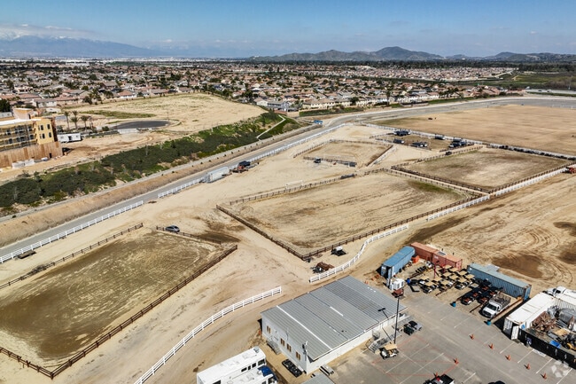 The SilverLakes equestrian training area in Eastvale, CA.