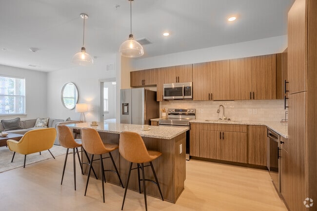 2BR, 2BA - 925SF - Verbena Kitchen 1 - Meridian at Wylie - 55+ Affordable Apartments