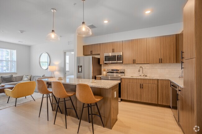 2BR, 2BA - 925SF - Verbena Kitchen 1 - Meridian at Wylie - 55+ Affordable Apartments