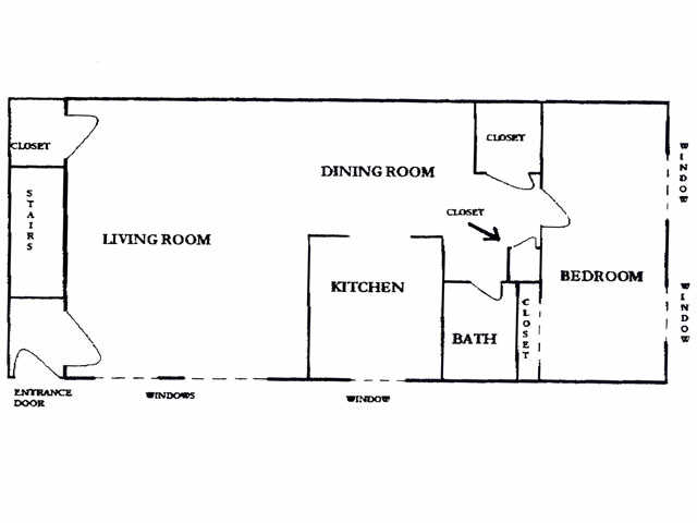 1x1 900 - Swartswood Garden Apartments