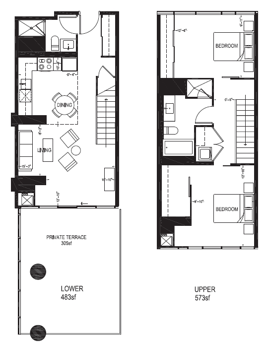 2BR/2BA - Market Wharf