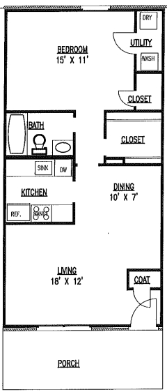 2BR/1BA - Treadway Place