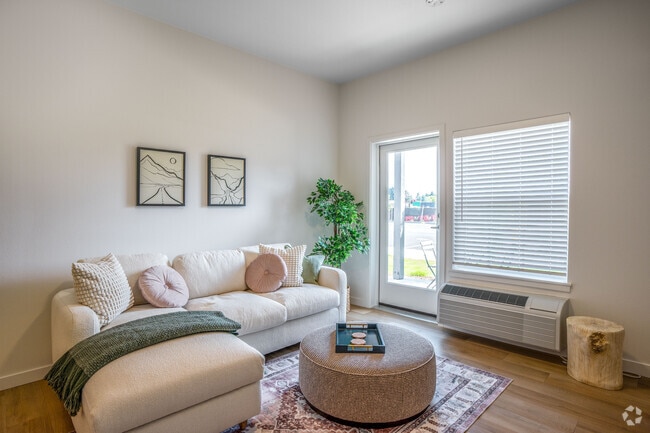 2BR, 2BA, - 1027SF, - Living Area - The Arvon