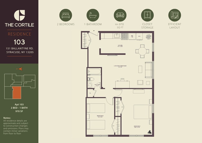 Layout 103 - The Cortile