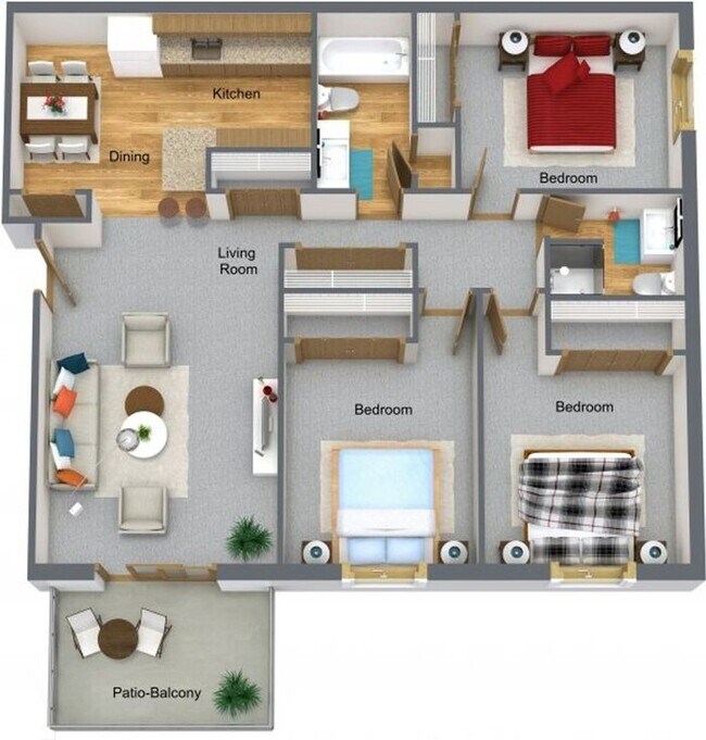 Foto del edificio - $1,575 | 3 Bedroom, 2 Bathroom Condo | Cat...