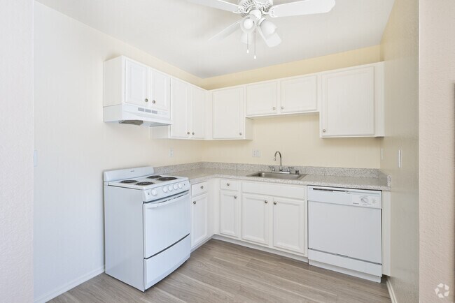 1BR, 1BA - 464SF - Cocina - Rudolph Hendrickson Senior Apartments