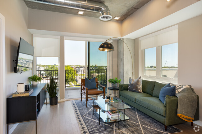 1BR, 1BA - 705SF - Living Room - The Julian at Sloan's Lake