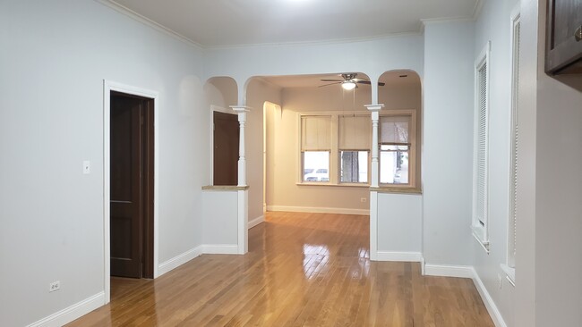 First floor: dining room, View of living room and Bedroom 1&2 - 1924 S Washtenaw Ave