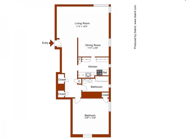 1BR/1BA - Pearl River Apartments