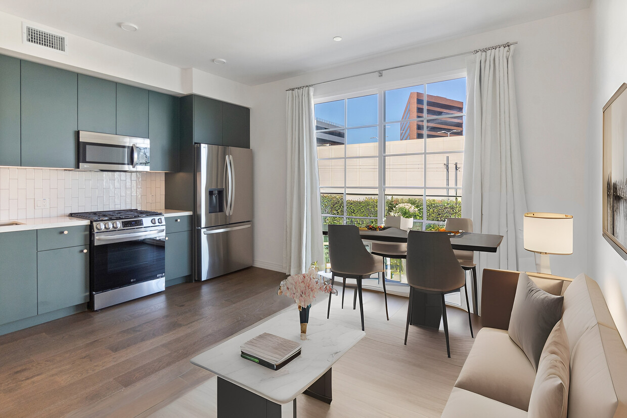 Virtually Staged - Living & Dining Room - 11908 Exposition Blvd