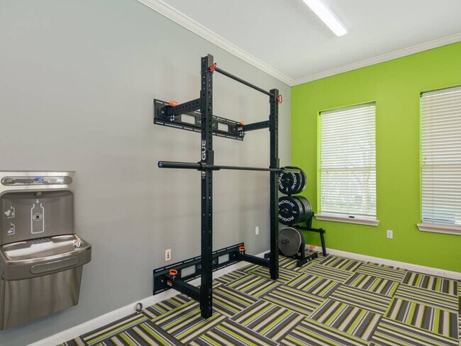 Gimnasio con pesas - Longridge Apartments