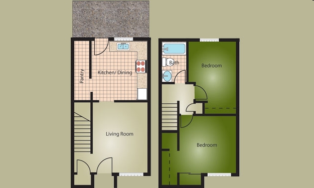 2HAB/1BA - Pinehurst Apartments