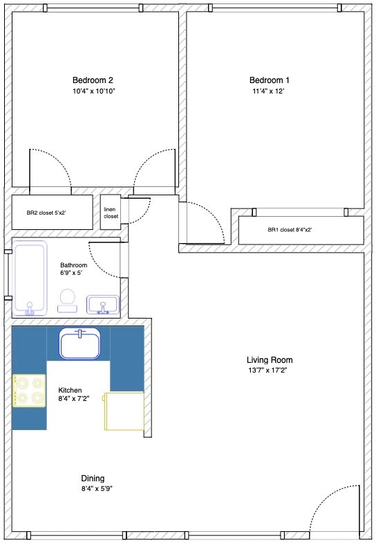 floor plan - 5424 Van Fleet Ave