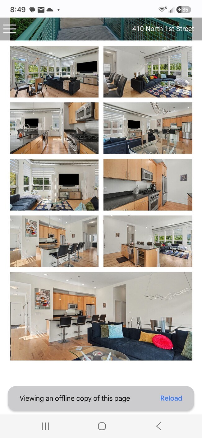 Impresionantes espacios habitables, perfectos para relajarse o trabajar en ese proyecto especial. - 410 N 1st St