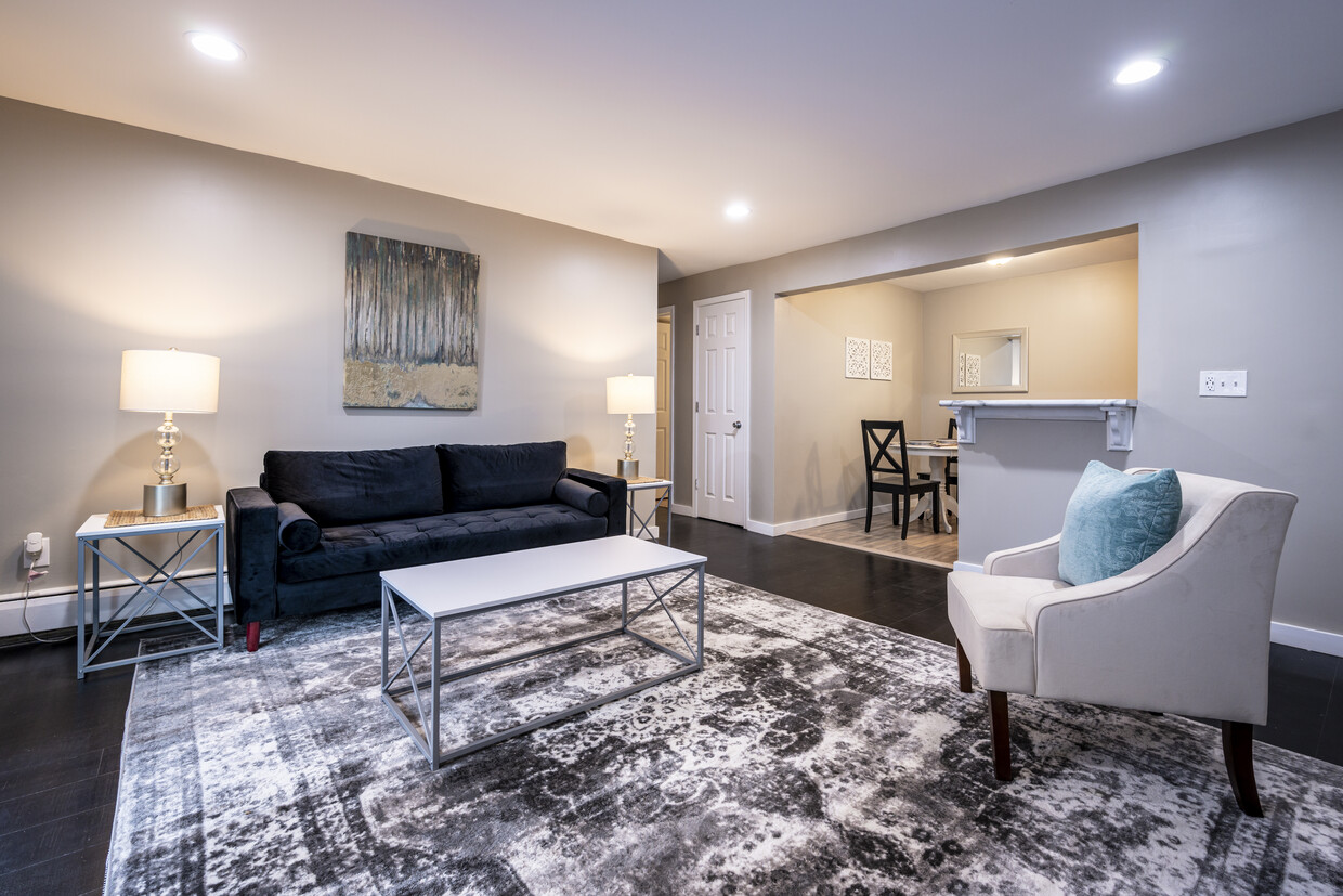 Living Room and Dining Room, Open Concept - 1201 Franklin Ave