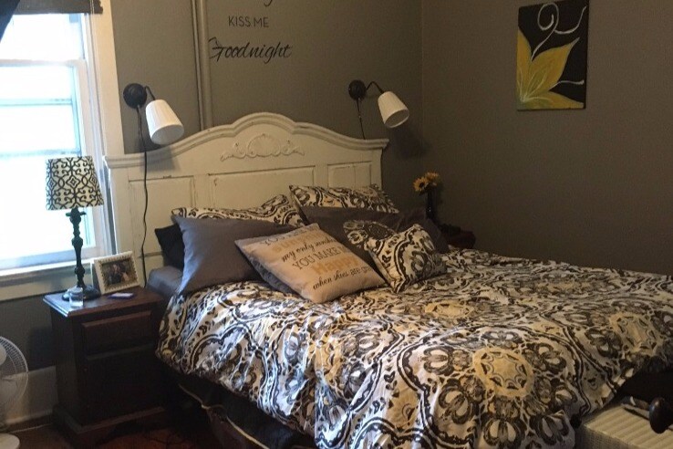 bedroom with closet - 207 Van Brunt St