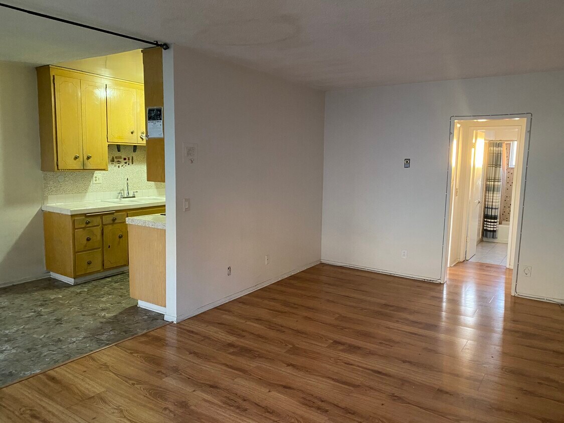 Living room & kitchen - 445 Palm Dr