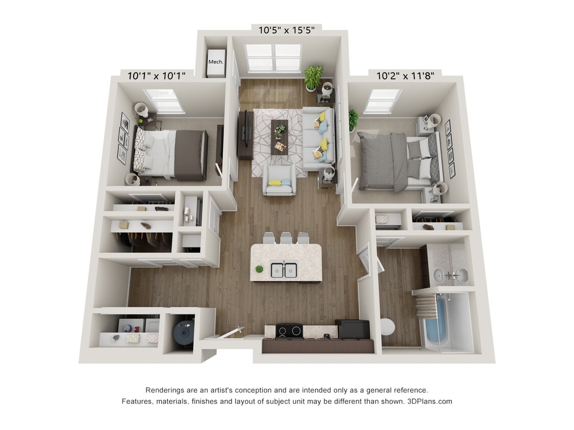 2 Bedroom - Colorado Senior Lofts 55+