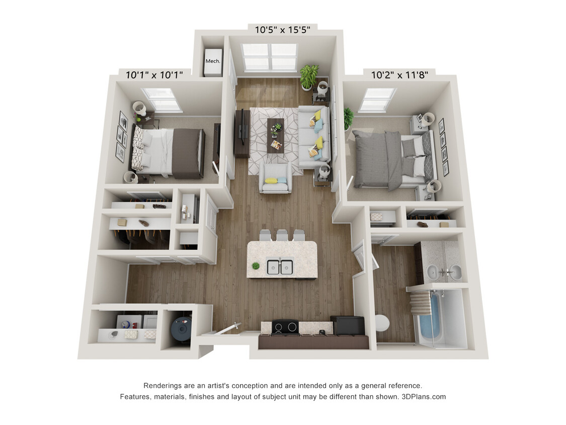 2 habitaciones - Colorado Senior Lofts